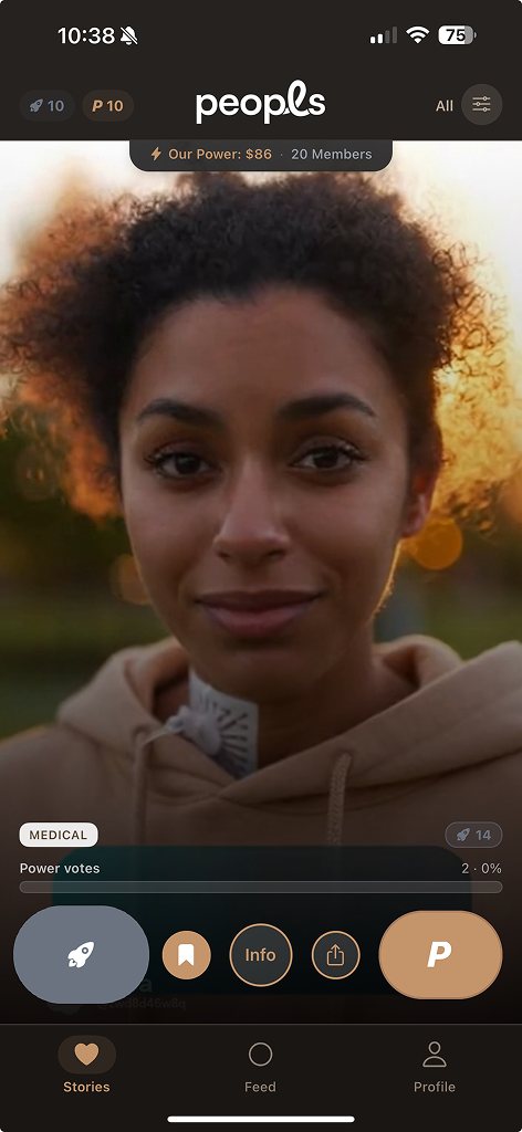 Peopls — Stories tab